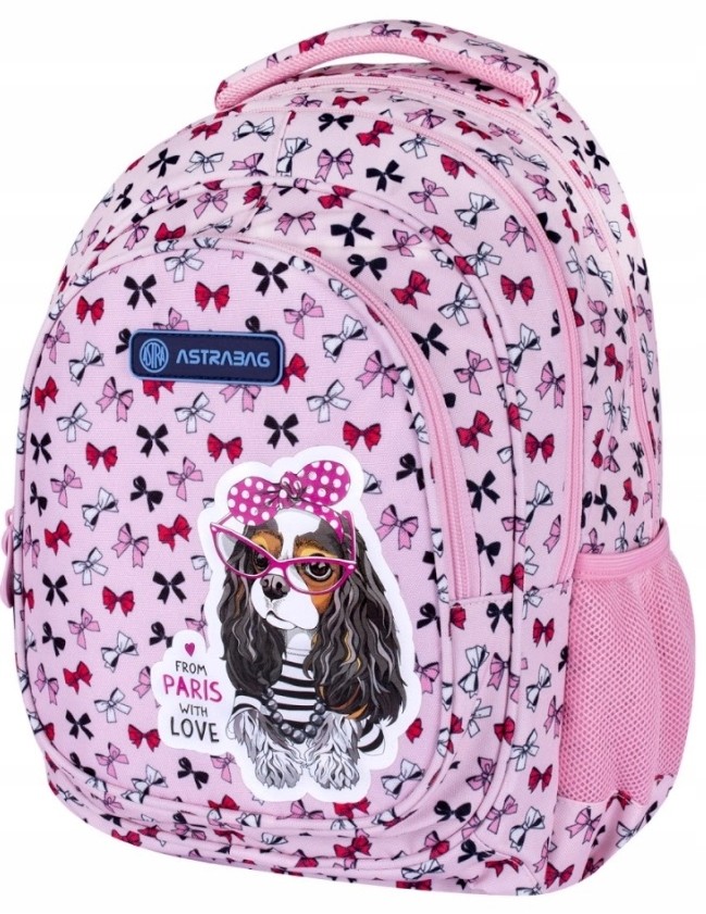 Školský batoh AstraBag s motívom parížskeho španiela